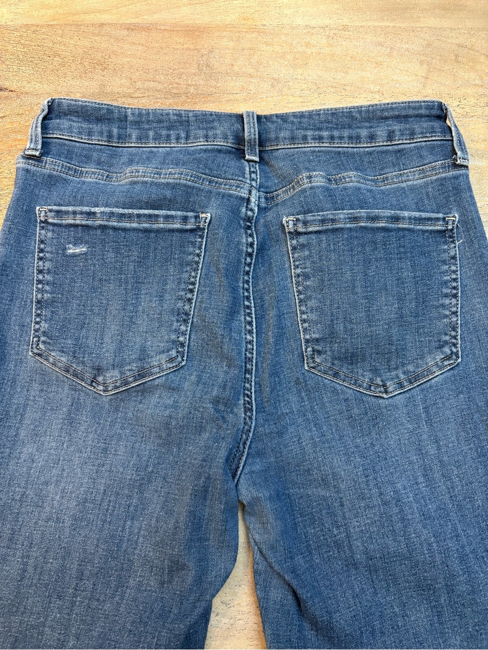 Cosmic Blue Love Mid Rise Skinny Jeans Sz 29T Distressed Stretch Denim Ankle - Picture 9 of 10